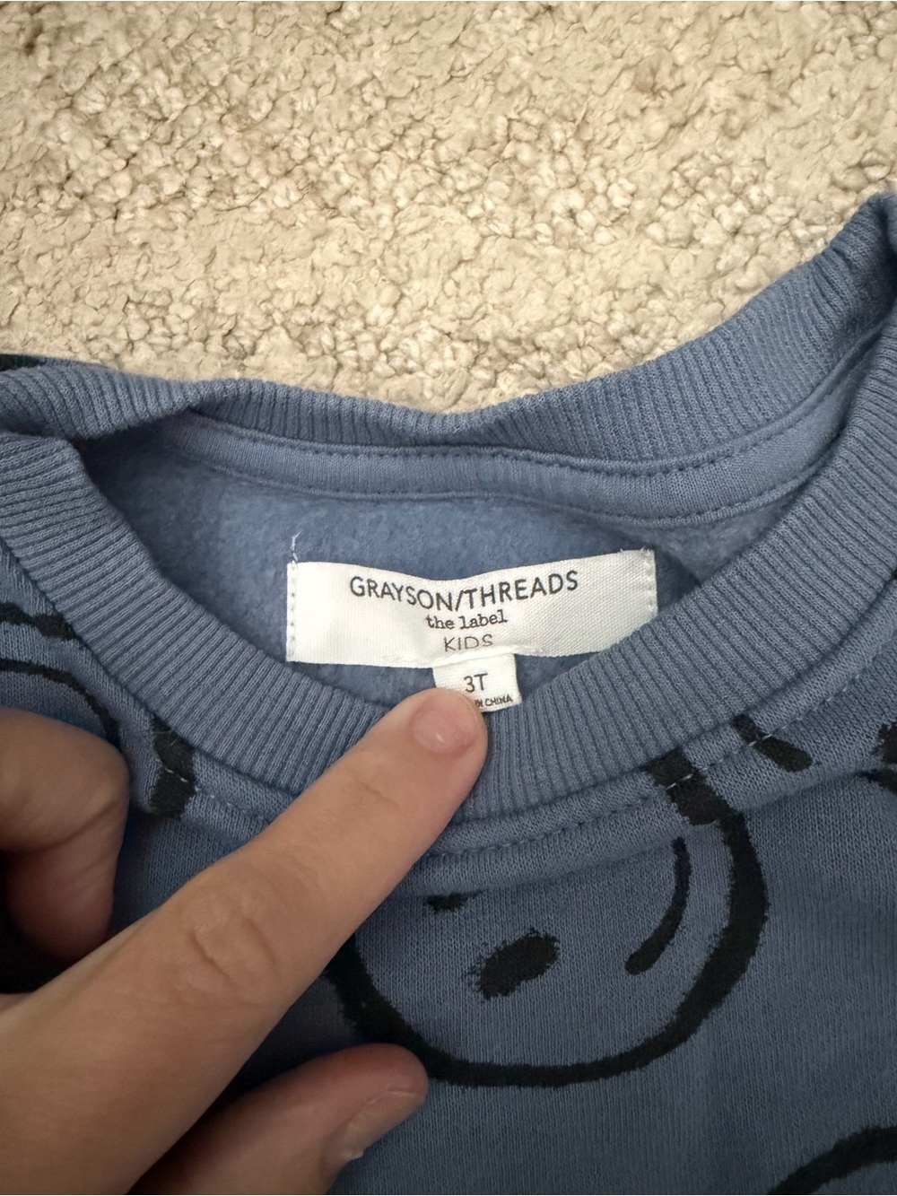 Grayson Threads Blue Smiley Face Set - Picture 3 of 3